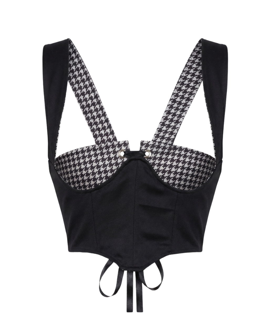 CORSET DUAL HOUNDSTOOTH