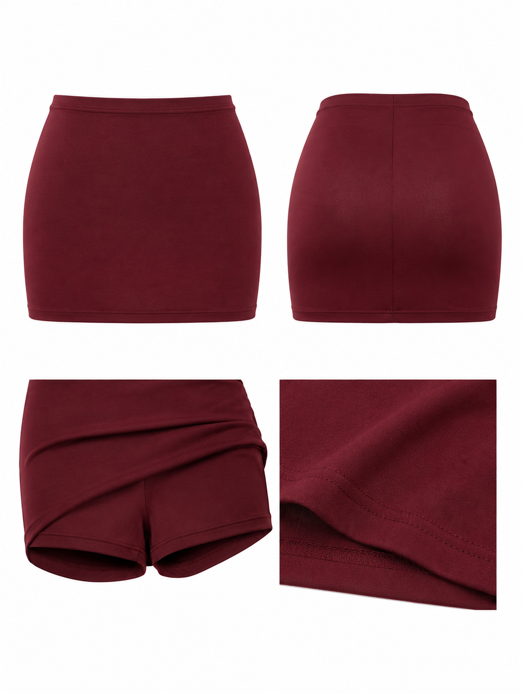 FALDA SHORT CHERRY